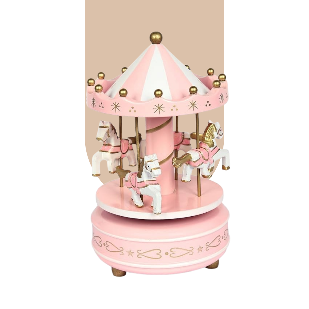  Sweet Corner - Pink Carousel Horse